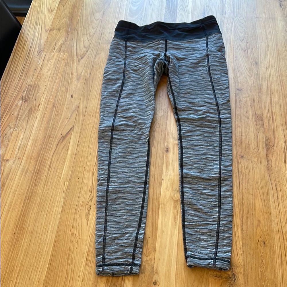 Lululemon Athletica Gray and Black Leggings